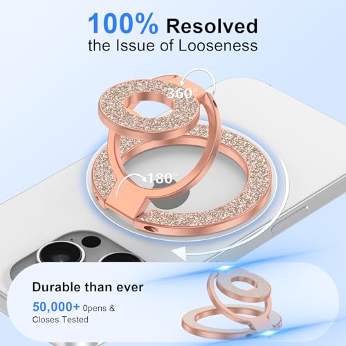 Soporte magnético de anillo para agarre de teléfono compatible con iPhone 17 y 16 4