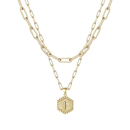 Dainty Gold Initial Necklaces For Women A Z 26 Alphabet
