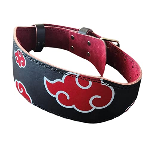 Red Cloud Anime Weight Lifting Belt - Heavy Duty Powerlifting Belt for Deadlifts & Squats (Medium)
