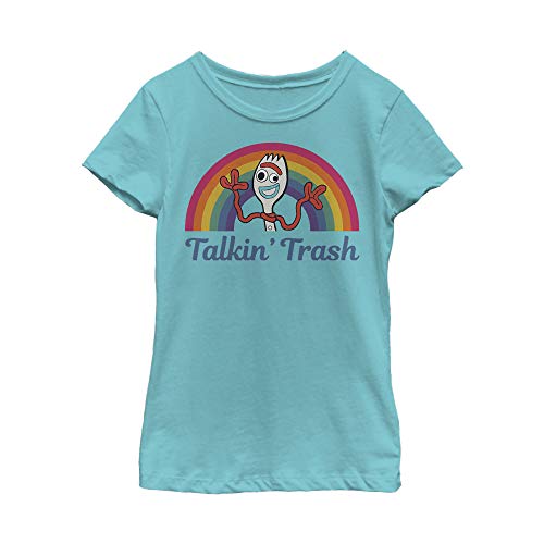 Fifth Sun Disney Pixar Toy Story 4 Talkin Trash Girl's Solid Crew Tee