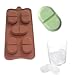 X-Haibei Chill Pill Soap Ice Cube Tray Chocolate Candy Mold Silicone 5-cavity