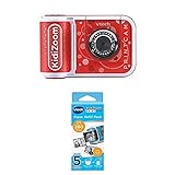 Bundle of VTech KidiZoom PrintCam (Red), Digital Camera for Children with Built-In Printer + VTech KidiZoom PrintCam Thermal Printing Paper for Print Camera