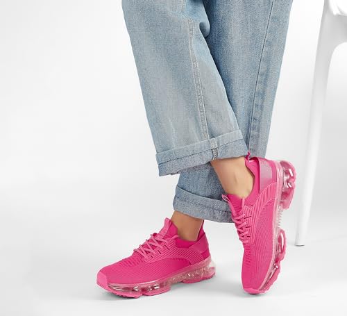 Image of LUCKY STEP Women Air Cushion Fashion Sneakers | Breathable Casual Comfortable Lightweight Walking Shoes