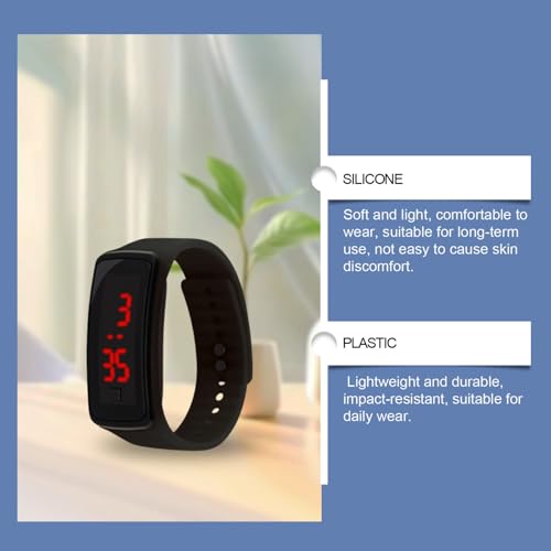 Sports Watch, Touch Screen LED Silicone Bracelet,Outdoor Sports Fitness Time Management Fashionable, Versatile, Personalized, Daily Portable4