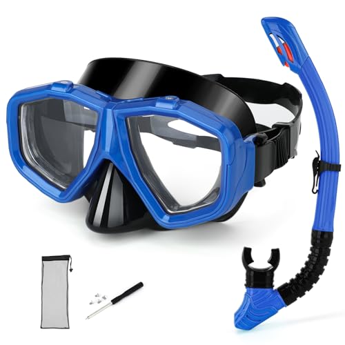 Masque de plongée myopie et tuba sec interchangeable pour adultes et adolescents
