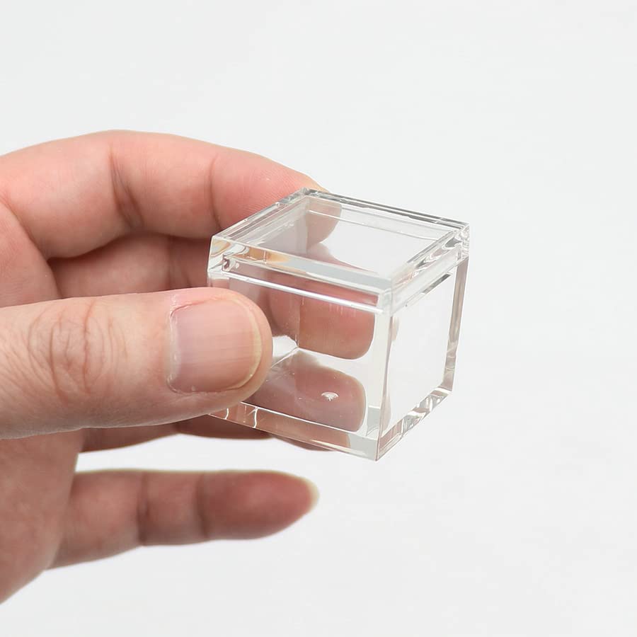 Acryl-Boxen Für Elementwürfel 10mm - 20 Stück Transparente Aufbewahrungshüllen