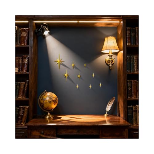 Étoile 3D décoration murale moderne du milieu du siècle vintage pour chambre et salon