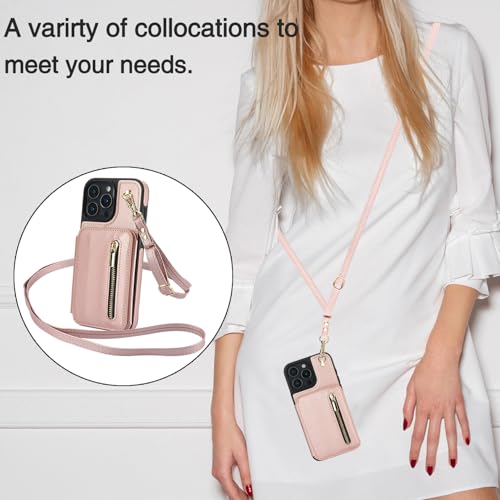 Coque iPhone 16 Pro avec portefeuille RFID et protection écran en verre