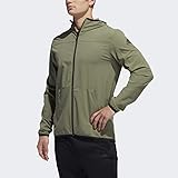 adidas メンズ シティ フルジップベース ウーブンパーカー レガシーグリーン XL