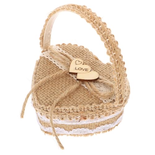 TOPBATHY 1 Boîte En Forme De Panier Pour Mariage Panier En Forme De Cœur Mini Mariage Pour La Saint-valentin