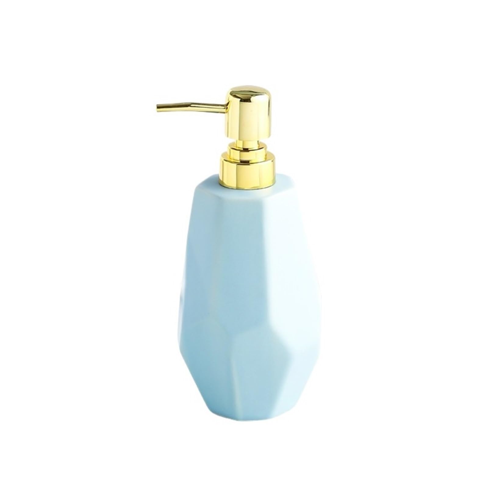 Soap Dispenser Household 500ml Ceramic Lotion Bottle Bathroom Shampoo Shower Gel Soap Dispenser(Blue)