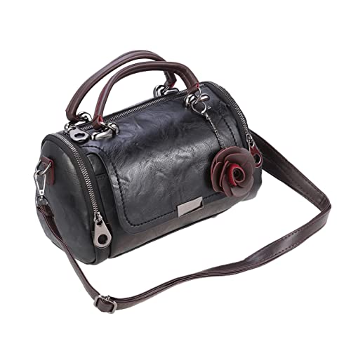 VALICLUD Pu Pillow Bag Cross Carry Bag Woman Bag Messenger Bag for Women Woman Winter Handbag Single Shoulder Bag Woman Barrel Black Pillows Pillow Handbags Shoulder Bag Pu Miss Wallet