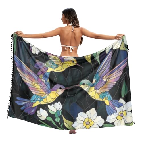Sarong Coverups for Women Wrap Skirt Beach Cover up Skirt Pareo Swimsuit Bikini Wrap Skirt 10.4x7.8IN