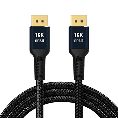 cablecc DisplayPort 2.0 DP to DP Cable 16K 60hz Cable Ultra-HD UHD DP 1.4 8K 120hz for PC Laptop TV 2M