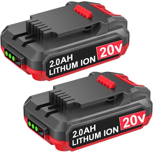DTK Replacement for Bauer 20V Battery 2.0Ah Cordless Power Tool Battery 2 Packs