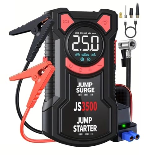 Ohulelks Bomba de Aire Multifuncional con Compresor de Aire, Arranque de Emergencia, Batería de 150 PSI, Inflador Digital de Neumáticos.