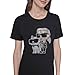 KARL LAGERFELD Paris Women's Short Sleeve Trendy Bling Logo Choupette T-Shirt, Black, X-Large