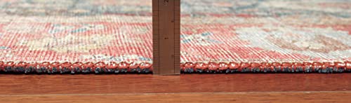New Home Lana Moroccan Distressed Machine Washable Area Rug - Navy 8'4" X 11'6" #TOP4