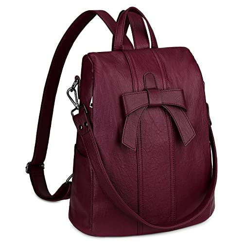 Image of Uromee Backpack Purse for Women Vegan Leather Ladies Fashion Travel Shoulder Bag Convertible