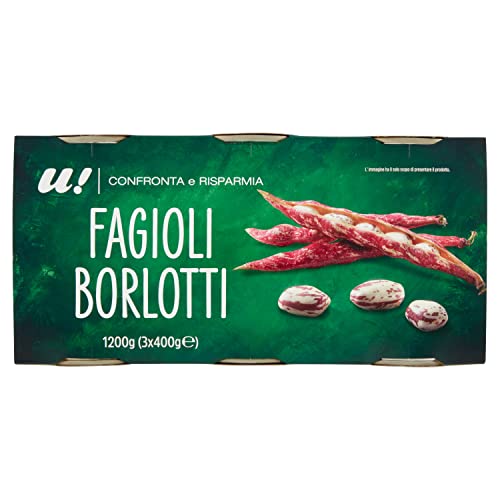 U! Confronta & Risparmia Borlotti, 3x400g
