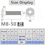 Zoom IMG-2 shunchg 20 pezzi bullone carrello Zoom IMG-2 shunchg 20 pezzi bullone carrello