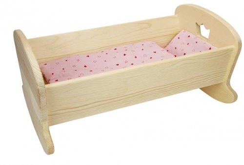 Preisvergleich Produktbild Goki Puppe Wiege Krone