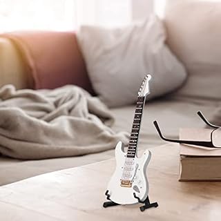 01 02 015 Mini modèle de Guitare de Maison de poupée, modèle de Guitare Basse électrique de réplique réaliste de 18 cm/7… – Image 2