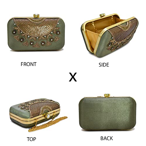 Image of For The Beautiful You Neck Embroidered Women's Clutch
