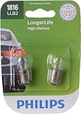 Philips Automotive Lighting 1816 LongerLife Miniature Bulb, 2 Pack, 1816LLB2