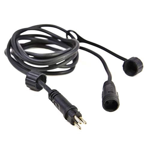 Nipach GmbH diLED 2 Meter Verlängerungskabel schwarz für erweiterbares Profi-Beleuchtungs-System Innen und Außen wasserdicht