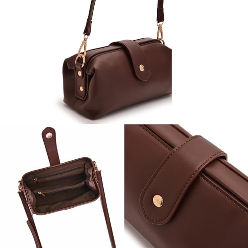 Retro Crossbody Purses for Women Small Crossbody Bags Toto Purses for Women Crossbody Bag Shoulder Bag Casual Travel Coffee3