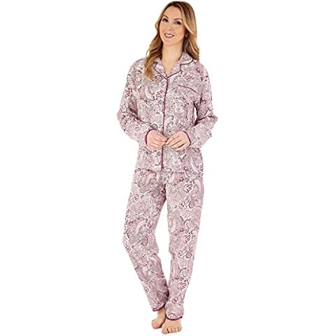 Slenderella Paisley Print Long Sleeve Pyjamas Cover