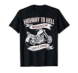 Highway To Hell Motorradfahrer Biker Motorrad Männer T-Shirt T-Shirt