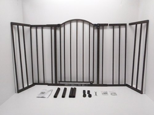 Summer Metal Expansion 6-Foot-Wide Extra Tall Walk-Thru Baby Gate, Bronze Finish – 36”