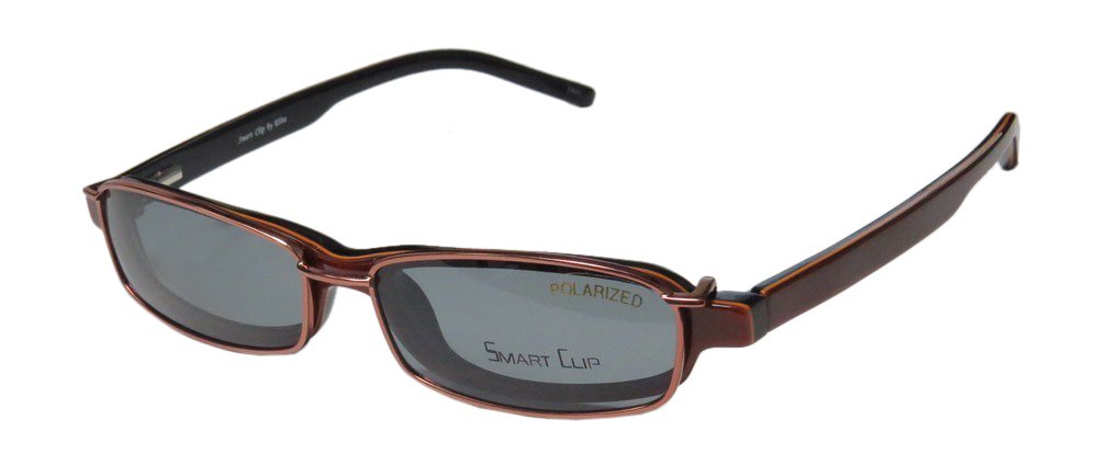 SmartClip 920 Mens/Womens Designer Full-rim Sunglass Lens Clip-Ons Flexible Hinges Eyeglasses/Eyeglass Frame