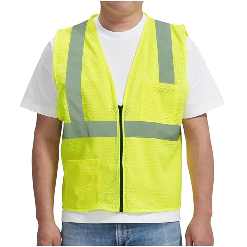 AYKRM Safety Vest pocket zipper Tool Storage