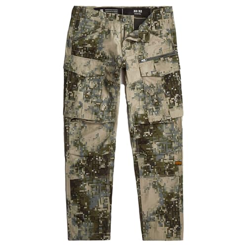 G-STAR Raw - Mens Rovic Zip 3D Regular Tapered Pants, Color Elephant Skin Mini Digi Camo, Size: 36W x 36L3