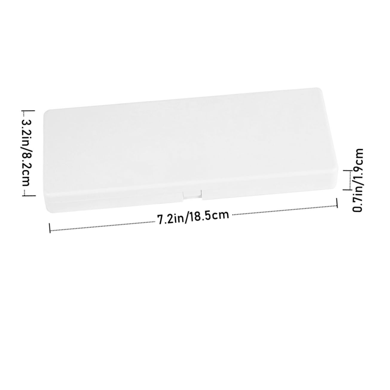 Housoutil 1 Plastic Painting Palette Color Mixing Plate for Watercolor Nail Art for Artists and DIY Projects White