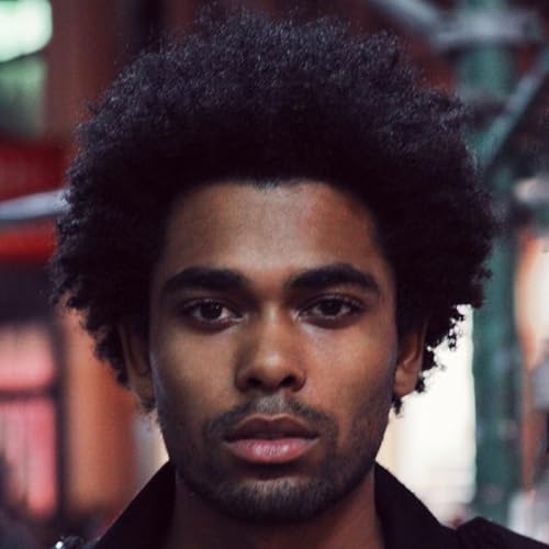 BECUS Afro Wigs for Black Men Short Afro Wigs Men 70