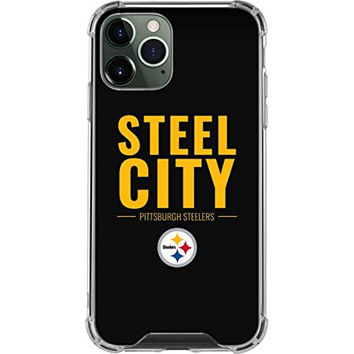 Skinit Clear Phone Case Compatible with iPhone 12 Pro Max - Officially Licensed NFL Pittsburgh Steelers Team Motto Design