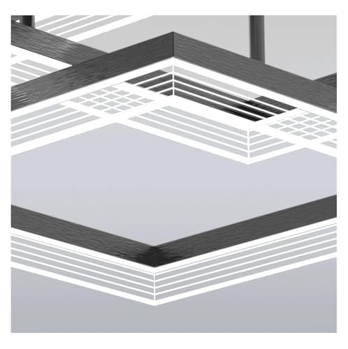 Lustre circulaire moderne acrylique RC Dimmable avec éclairage LED ajustable - 4