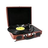 3-Gang-Belt-angetriebener Drehteller: Spielen Sie 33 1/3, 45 oder 78 RPM-Datensätze.Jeder Spieler wird von unseren Audio-Experten manuell eingestellt, um eine optimale Leistung zu gewährleisten