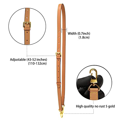 Vachetta Leather Replacement Adjustable Shoulder Strap for L V Handbag Replacement Bag Strap3