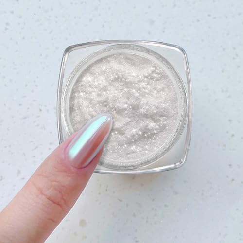 Upgrade Unicorn Chrome Nail Powder - 2025 Aurora Unichrome Mermaid Aurora Nail Powder Pigment Pearlescent Nail Art Glitter Decoration for Home DIY Nail Salon Manicure
