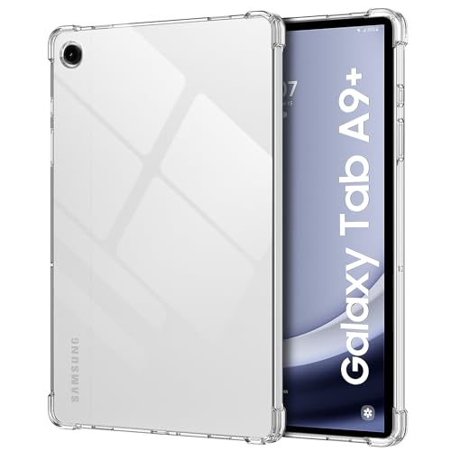 Image of MoKo Clear Case for Samsung Galaxy Tab A9+ 11'' 2023, Clear | for Samsung Galaxy Tab A9+ 2023 (SM-X210 /SM-X216 /SM-X218), Ultra Slim Soft Flexible Transparent TPU Skin Bumper Back Cover