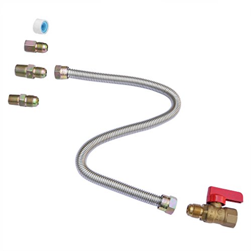 Stanbroil One Stop Gas Appliance Hook Up Kit - Brass Gas Ball Valve