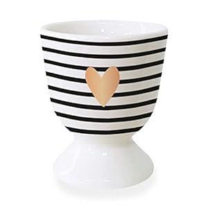 Grafik-Werkstatt Eierdopje met echt goud, porseleinen beker, hart, wit, normaal