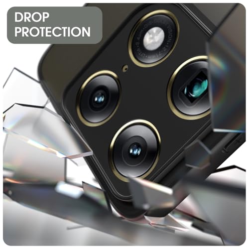 Image of Pikkme Back Cover for Motorola Moto Signature 5G Compatible with Mag-Safe Smoke Back | Shockproof Design | Hard Transparent Back Case (Black Smoke Mag-Safe)