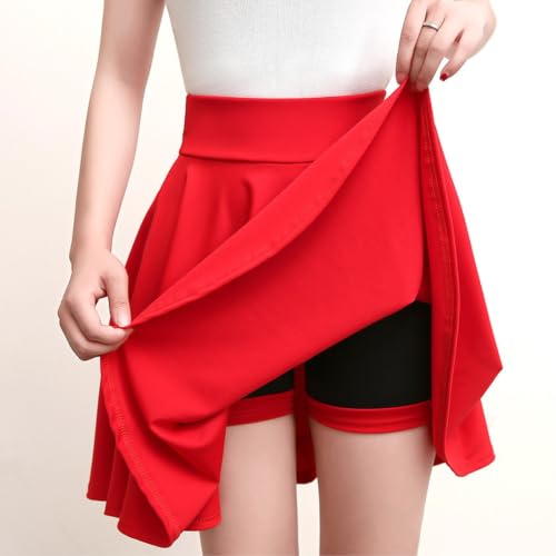 Shorts intégrés stretch et large bande de taille skort S - 4
