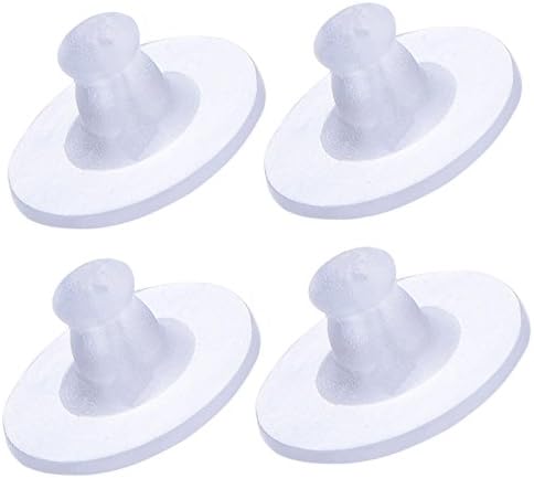 GoProver 100 Pack Earring Backs Earring Stoppers Clear Rubber Bullet Clutch Earring Backs with Pad